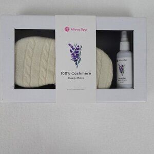 Cashmere Sleep Mask & Lavender Spray Alieva Brand Spa Luxury Relaxing Self Care